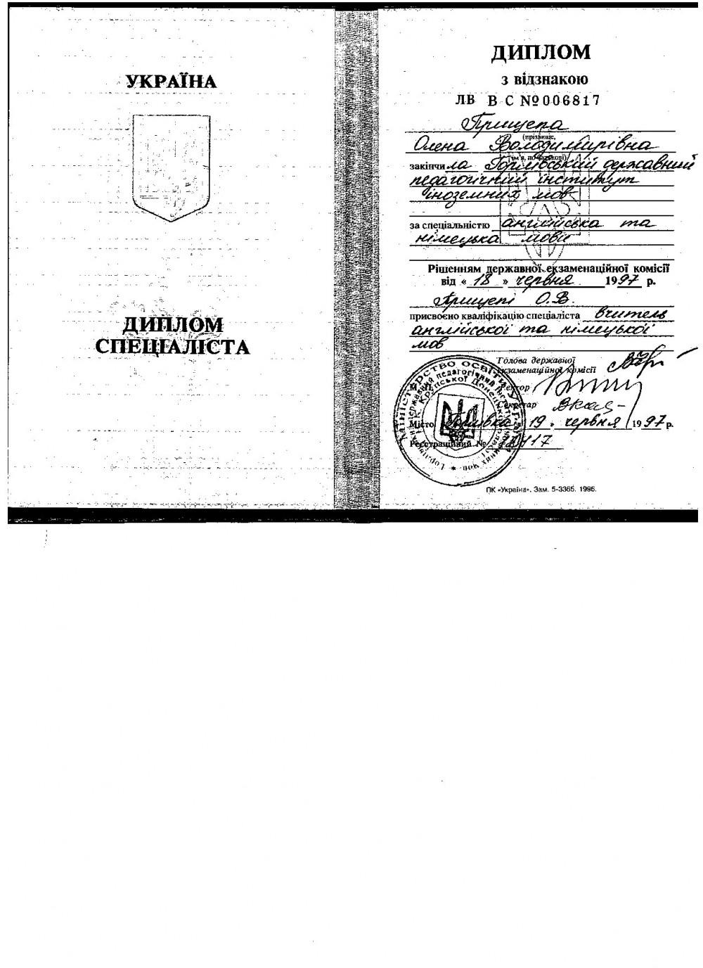 Прищепа Олена Володимирівна - Відгуки учнів Прищепа Олена Володимирівна - Відгуки учнів