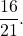 \[\frac{16}{21}.\]