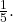 \frac{1}{5}.