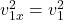 v^2_{1x}= v^2_{1}